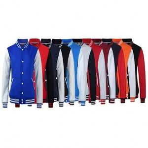 Varsity Bomber en cuir de laine vintage pour hommes, vestes universitaires brodées à impression personnalisée fabriquées à partir d'un mélange de polyester et de coton - Product Image 5