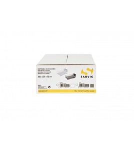 ชั้นวางจานสแตนเลสแบบแบนสำหรับจาน 18 ใบ สีขาว 38.5x25x12 ซม. (ซอวิค 89005) - Product Image 2