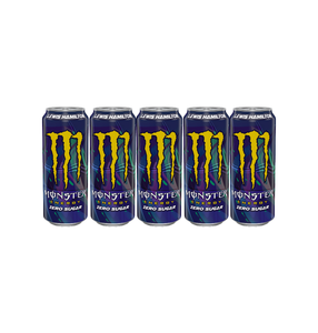 Lot de 24 bouteilles de Monster Energy Lewis Hamilton Zero Sugar de 500 ml chacune, carton maître, poids net 12,5 kg, pour vente en gros et livraison directe. - Product Image 1