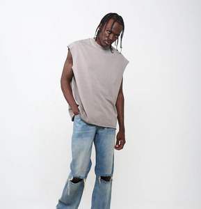 Sudadera con capucha de algodón pesado para hombre de talla grande Vintage de gran tamaño estampado gráfico Streetwear Camiseta estilo Formal tejido de punto - Product Image 2