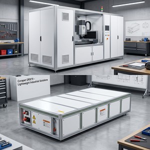 Panneau sandwich en aluminium suisse Coratec Corapet GRX70, 0,95 mm, alliage 3003 H44, RAL9010 blanc, léger, composite, pour caravane, camion, mur - Product Image 4