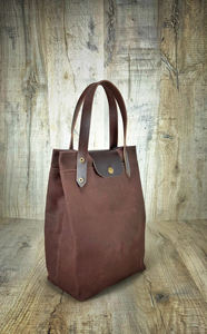 Bolsa de Almuerzo Portátil Ecológica de Lona y Cuero para 2 Personas, Reutilizable para Viajes LCLB-0046 - Product Image 3