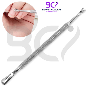 Empujador de cutículas de doble cara con mango redondo para removedor de piel muerta, empujador de cutículas para salón de casa - Product Image 3