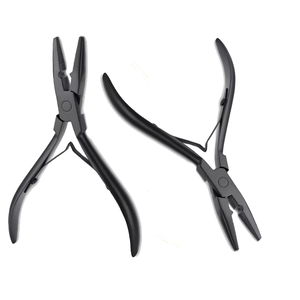 Pinzas para Extensiones de Cabello de Acero Inoxidable de Grado Quirúrgico, Acabado Mate, Venta al Por Mayor, Logotipo Personalizado, Función 2 en 1, Fijación Fuerte, Alta Calidad - Product Image 1