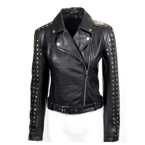 Chaquetas de Cuero Acolchadas Transpirables para Mujer, Estilo Racer, Novedad 2025, Color y Talla Personalizables, Resistentes al Viento, Ecológicas, Venta al Por Mayor - Product Image 1