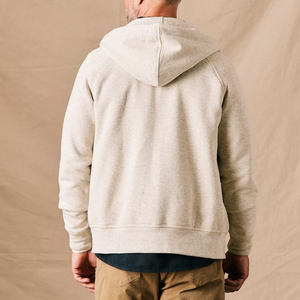 100% coton surdimensionné zippé Vintage Wash pull à capuche sweat-shirt décontracté avec logo personnalisé pour la saison d'hiver - Product Image 5