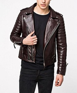 Wholesale OEM Custom <b>Boys</b> Classic Biker Motorcycle PU <b>Leather</b> <b>Jacket</b> for Men Long Winter Season Solid Design Embroidery Canvas - Product Image 4