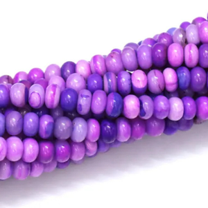 Perles Rondelles en Quartz Arc-en-ciel Violet Qualité AAA 7-8mm 16 Pouces/brin pour la Fabrication de Bijoux - Product Image 4