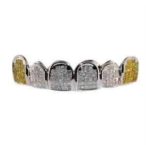 Fabrication indienne Premium personnalisé diamant Grillz hommes femmes mode Hip Hop dents bijoux avec Moissanite pierre meilleur prix - Product Image 1