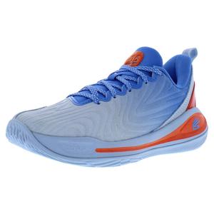 Zapatillas Under Armour Curry 12 WTB GS para Niño, Color: Azul Calm/Blue Atlantis/Naranja Oscuro, 100% Auténticas - Product Image 1
