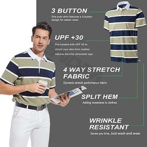 Chemises polo à la mode pour hommes T-shirt polo décontracté élégant pour hommes: vêtements de tous les jours sans effort 2024 - Product Image 4