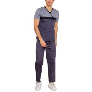 Uniformes médicos de punto de manga corta para hombre, uniformes de enfermería personalizables para hospitales y clínicas - Product Image 1