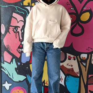 High Quality Custom 500Gsm Cotton Thick Women <b>Hoodie</b> <b>3D</b> for Puff Print Digital Printing Plain Dyed for Winter - Product Image 2