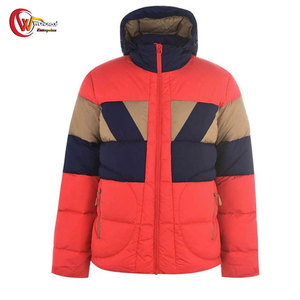 Veste d'hiver matelassée pour homme, personnalisée, imprimée sur le devant, grande taille, à capuche, en nylon/polyester, écologique, service OEM, prix bas, haute qualité - Product Image 1