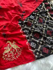 ผ้าจอร์เจียที่สวยงามพร้อมเลื่อมสำหรับผู้หญิงส่าหรีทำงานแฟชั่นจากอินเดีย - Product Image 5