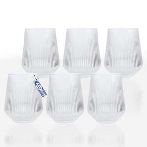 Set di 6 Bicchieri Ultra-Trasparenti in Vetro Meridiana Collection Arca da 47cl con Tecnologia Shiny Crystal - Product Image 1