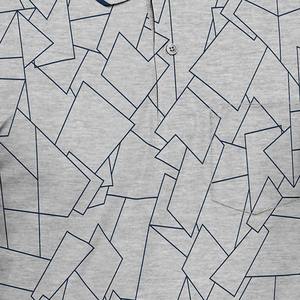 Polo avec logo personnalisé pour homme, nouveauté, maillot d'été décontracté à manches courtes imprimé, tissu en toile grande taille, vente en gros - Product Image 3