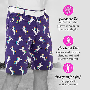 Pantalones cortos de golf ecológicos sólidos impresos personalizados OEM Spandex/poliéster Ajuste cómodo Impresión de logotipo de secado rápido MOQ bajo disponible - Product Image 5