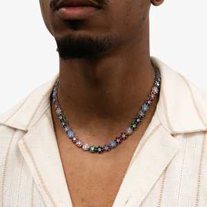 กล่องใส่เครื่องประดับรูปดอกไม้ประดับมอสซาไนต์และอัญมณีหลากหลายชนิด ดีไซน์หรูหรา พร้อมประกายระยิบระยับ - Product Image 2