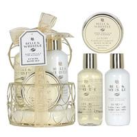GLOSS ! Coffret Cadeau Parfum Spa Multicolore Luxe Premium Vanille et Tilleul 60ml Gommage Exfoliant 160ml Gel Douche Corps