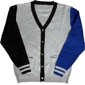 Cardigan en laine/acrylique bleu pour homme, veste de sport, pull boutonné, vêtement décontracté d'hiver, séchage rapide, respirant - Product Image 4