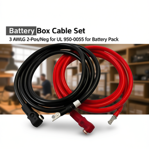 <b>Battery</b> Box <b>Cable</b> Set 3 AWG 2-Pos/Neg for UL 950-0055 for <b>Battery</b> Pack - Product Image 3