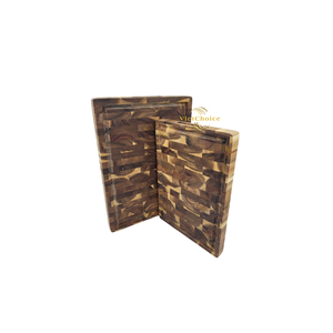 Planche à découper en teck massif de grande taille, épaisse et durable pour la viande et les légumes - Product Image 4