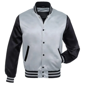 Chaquetas Universitarias de Satén Personalizadas al por Mayor, Chaqueta Universitaria Cortavientos para Hombre y Mujer, Nuevo Diseño, MOQ Bajo - Product Image 6