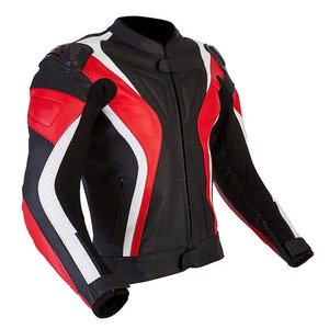 Dernier style de veste de moto de course de moto en cuir véritable de sport veste de moto de haute qualité - Product Image 3