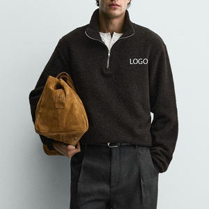 Servicio de Diseño de Logotipo Personalizado OEM, Sudadera de Algodón y Poliéster para Hombre al por Mayor, con Mangas Completas, Cuello Alto y Material Transpirable - Product Image 1