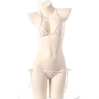 Conjunto de Bikini triangular sexy para mujer traje de baño de dos piezas con TOP HALTER ajustable y parte inferior lateral con lazo para piscina de playa