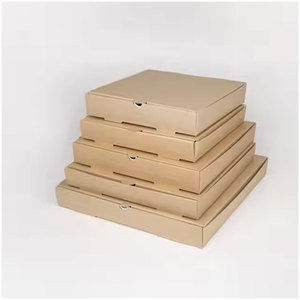 Caja de pizza corrugada negra de primera calidad con logotipo personalizado, resistente a la grasa, para llevar y entregar, embalaje, pizzerías, restaurantes - Product Image 4