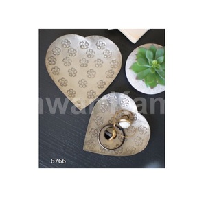 Juego decorativo de lujo para el hogar de 2 uds. De cuencos de corazón de Metal uso para el hogar decorativo boda fiesta cumpleaños regalo Idea - Product Image 1