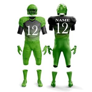 Uniforme de football américain sur mesure pour hommes tissu respirant de haute qualité grande taille avec manches courtes style d'ensemble - Product Image 4