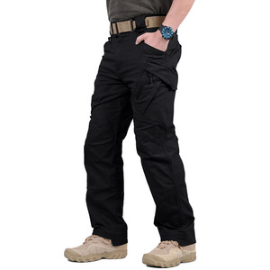 Pantalones de caza de camuflaje de alta calidad para hombre, impermeables, multibolsillos, transpirables, a prueba de viento, patrón sólido, informal, cintura media, servicio OEM - Product Image 2