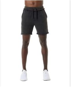 High Quality Acid Washed Cotton Shorts for Men Custom Logo Street Wear New Arrival Eco-Friendly Solid Pattern Decorations - Product Image 2