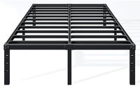 Sommier de lit en métal robuste, base de lit plateforme, structure en acier, support de matelas, mobilier de chambre moderne, vente en gros, fabricant OEM