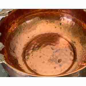 Cuenco de cobre para mascotas más vendido con precio barato, cuenco de cobre martillado hecho a medida, grande, hecho en La India con cuenco de cobre de alta calidad - Product Image 1