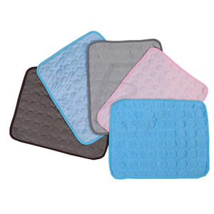 Portable and Washable Cooling <b>Pad</b> Mat for Dogs <b>Cats</b> Solid Fiber Pet Cooling Mat with Removable Cover Cool Down From the <b>Heat</b> - Product Image 1