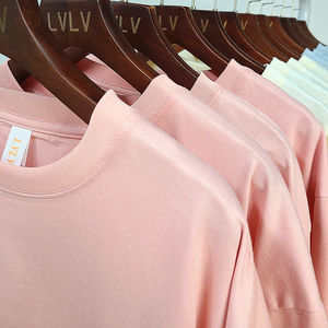 Impression personnalisée logo basique T-shirt surdimensionné de haute qualité grande taille hommes femmes 100% coton T-shirt haute qualité femmes T-shirt - Product Image 5