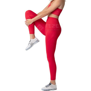 Conjunto de Yoga sin costuras de alta calidad para mujer, superventas, conjunto de Yoga hecho de poliéster Spandex para mujer - Product Image 3