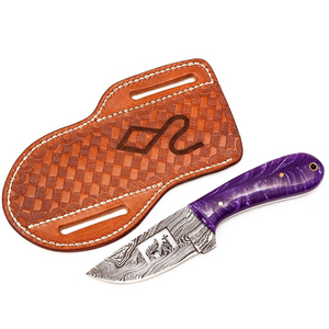 Ensemble de couteaux de Chef de Style japonais de haute qualité en acier damas forgé à la main avec manche en résine et couverture couteaux de cuisine - Product Image 4