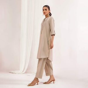 Vestidos de algodón/césped PEADY de diseñador para mujer de AA IMPEX Casual/Party Wear con decoración de encaje floral Cintura natural - Product Image 5