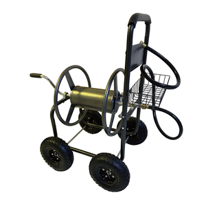 Chariot à tuyau d'arrosage de jardin WOODEVER pour la plantation en extérieur avec roues de 10 pouces - Product Image 2