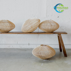 Diseño de medio ambiente sostenible: candelabro de farol de bambú de ratán tejido decoración del hogar restaurante Resort jardín personalización - Product Image 3