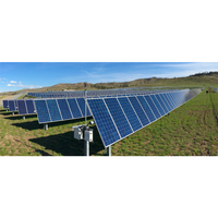 Support de montage photovoltaïque en acier robuste pour système de suivi solaire à axe unique plat, compatible avec panneaux solaires de 1 MW à 10 MW, avec entraînement de rotation Follow Sun