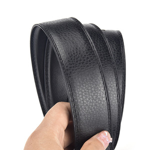 Logo personnalisé Ceinture à boucle ardillon pour homme Ceinture décontractée en cuir véritable pour homme - Product Image 4