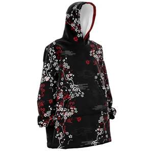Sudadera con capucha de lana Sherpa personalizada de alta calidad con estampados-Sudadera con capucha cálida y acogedora para invierno y ropa informal - Product Image 2