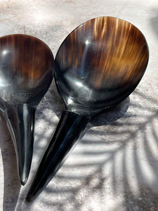 Cuillères en corne naturelle durable avec grain unique-Lot de gros - Product Image 5