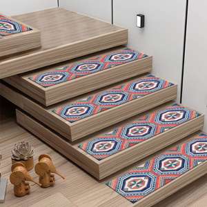 พรมพิมพ์ลาย-พรมขั้นตอนคลาสสิกที่ทันสมัยรูปแบบที่มีสีสันล้างทำความสะอาดได้ - Product Image 4